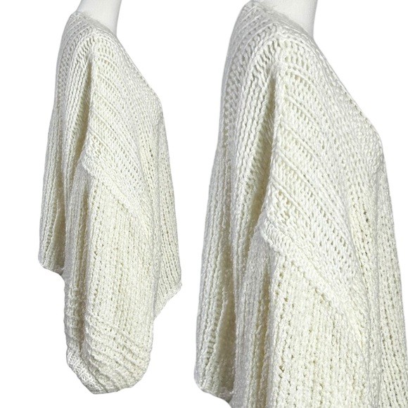 Free People Chamomile Cardi Cardigan Sweater Ivory Size Large Balloon Sleeves - Picture 8 of 12